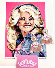 Load image into Gallery viewer, Pink Dolly Fringe Jacket Earrings