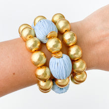 Load image into Gallery viewer, Candace Bracelet Carolina Blue Raffia | 14mm