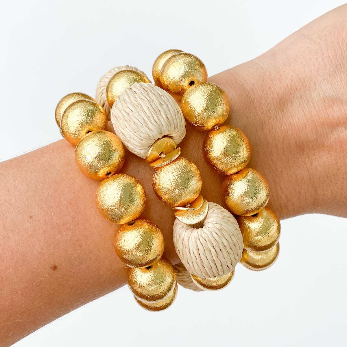 Candace Bracelet Natural Raffia | 14mm – Gaby & Grace