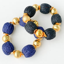 Charger l'image dans la galerie, Bracelet Candace Raphia Noir | 14mm