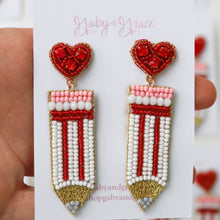 Charger l'image dans la galerie, Boucles d’oreilles crayon d’amour du professeur
