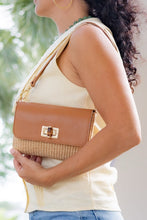 Cargar imagen en el visor de la galería, Isabella Petite  Raffia Handbag | Coñac
