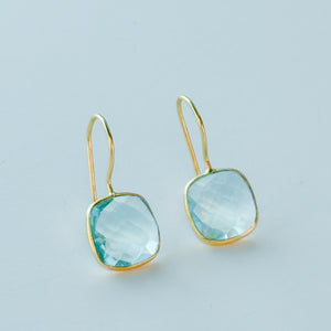 Emilia Earrings | Blue Topaz
