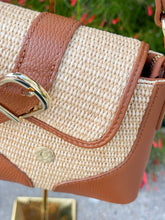Load image into Gallery viewer, Josephine Raffia Shoulder Handbag | Brown
