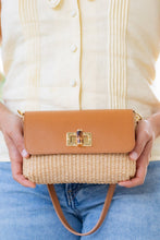Cargar imagen en el visor de la galería, Isabella Petite  Raffia Handbag | Coñac
