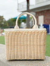 Load image into Gallery viewer, Charleston Rattan Handbag | Ivory
