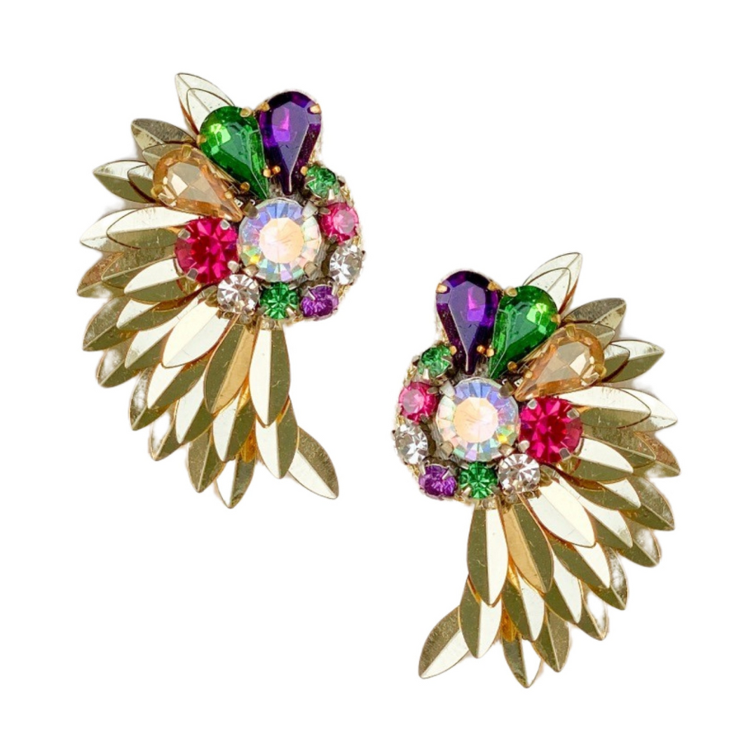 Ali Sequins Earrings | Mardi Gras Edition