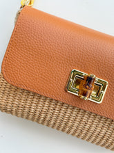 Cargar imagen en el visor de la galería, Isabella Petite  Raffia Handbag | Coñac
