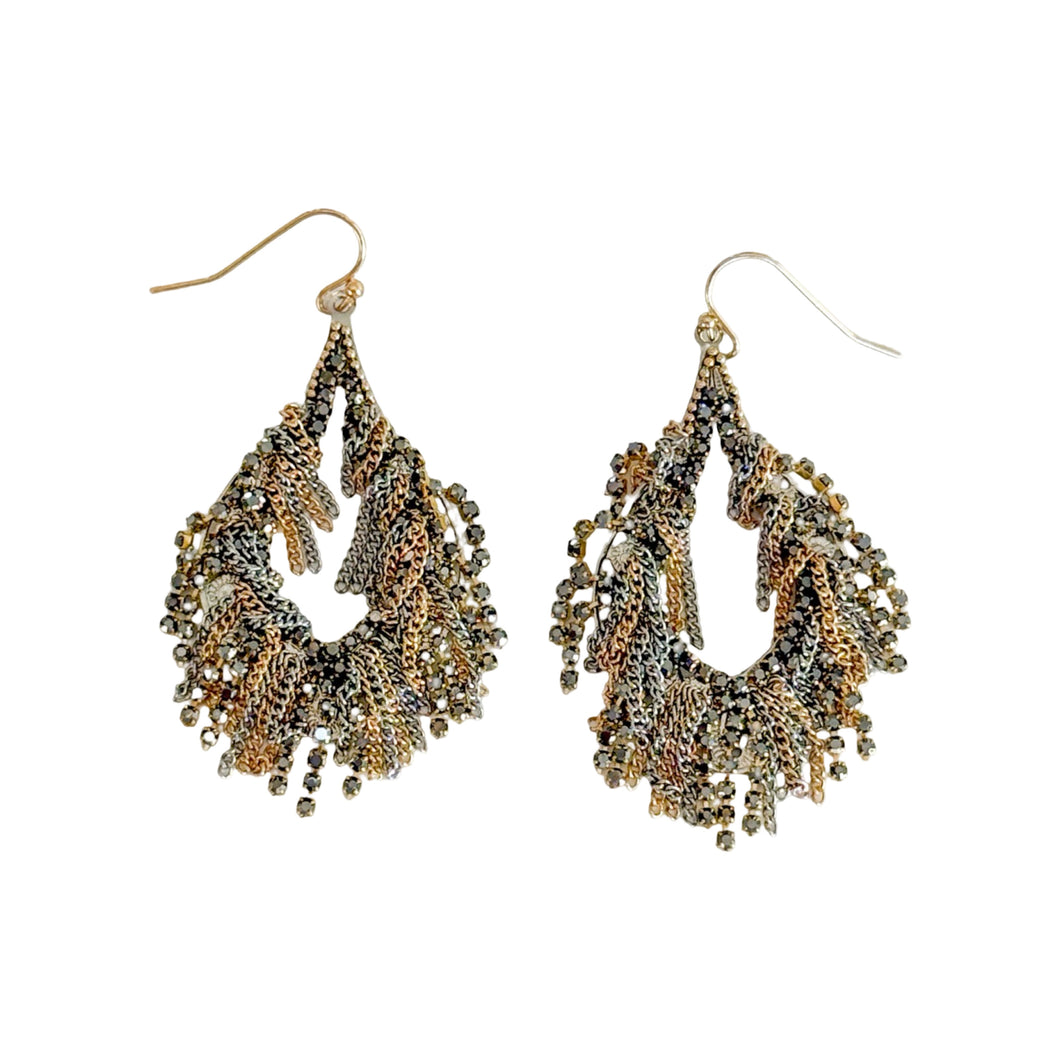 Life of the Party Silver and Gold Earrings