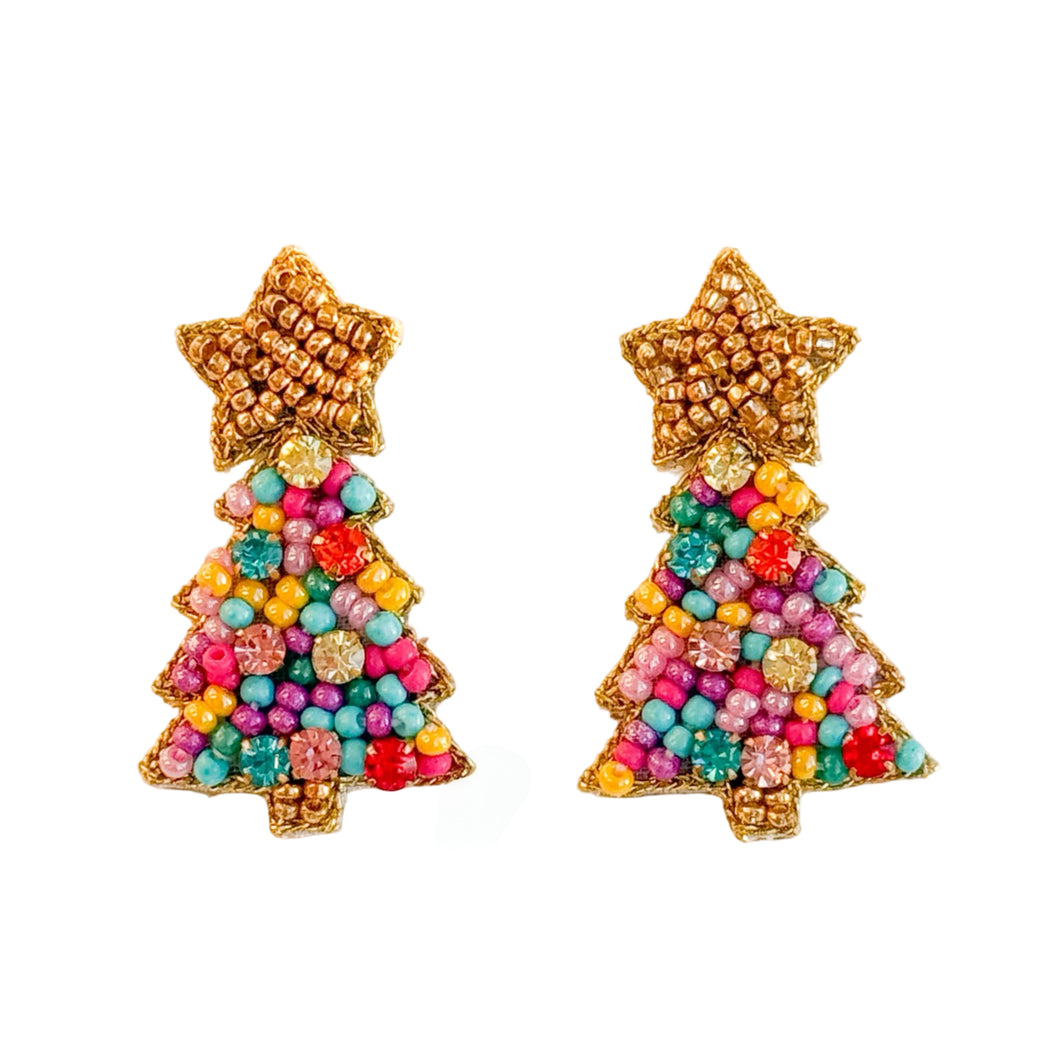 Twinkle Christmas Tree Earrings | Merry Mix