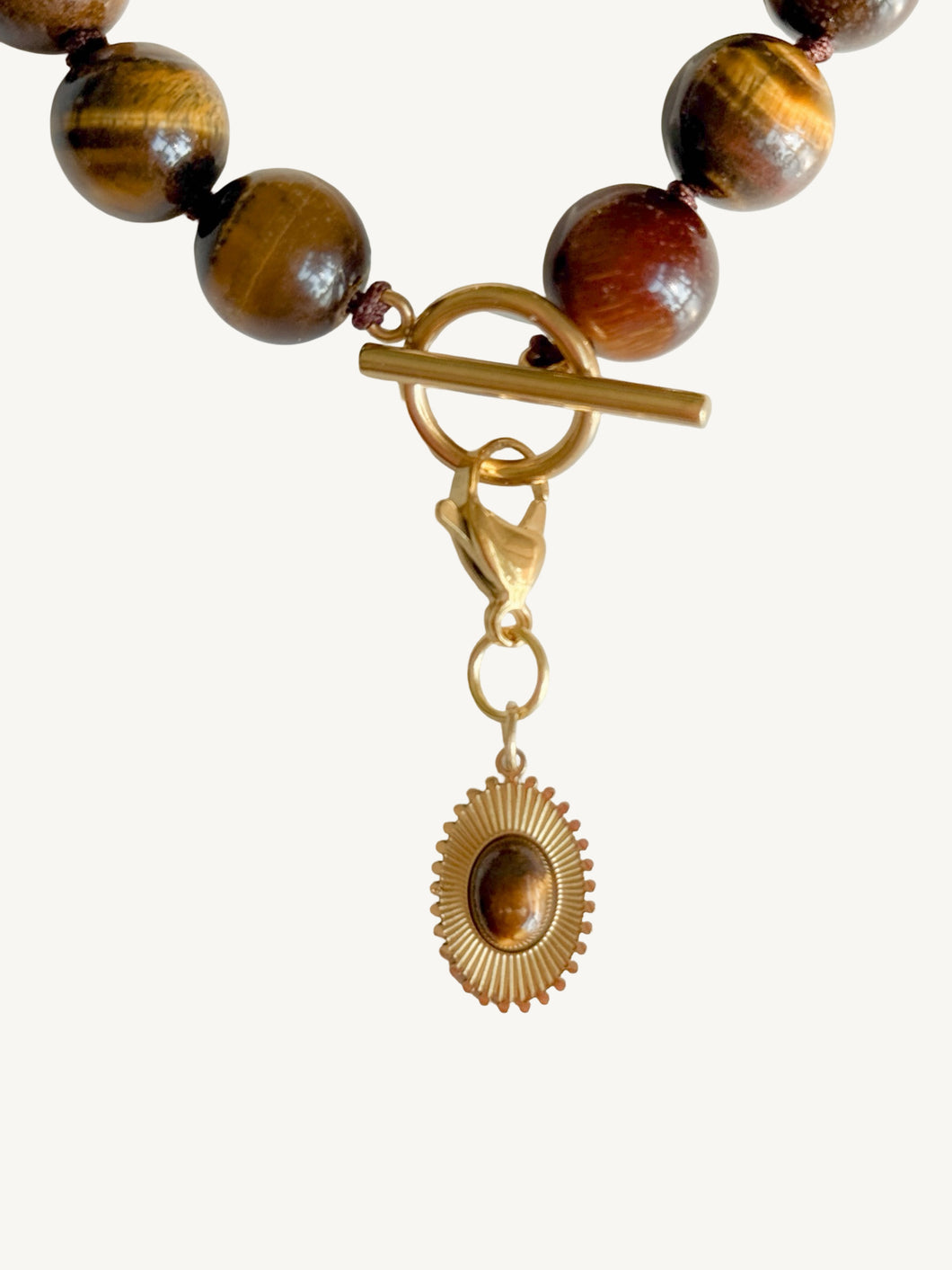 Tiger Eye Oval Pendant