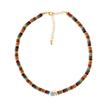 Load image into Gallery viewer, Dainty Multicolored Beads with Pearl Necklace

