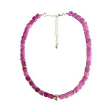 Load image into Gallery viewer, Anastasia Gemstone Necklace | Berry Magenta
