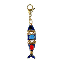Load image into Gallery viewer, Blue Oriental Fish Charm Pendant
