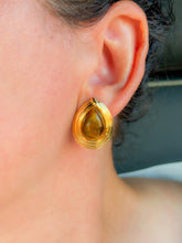 Load image into Gallery viewer, Drop Tiger&#39;s Eye Stud Earrings

