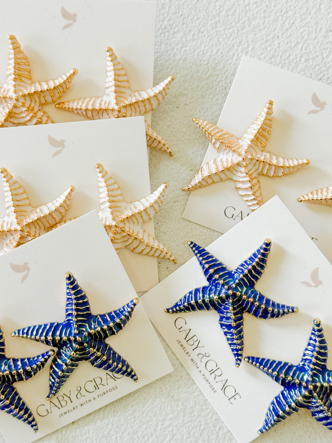 Starfish Metal Earrings | Various Colors
