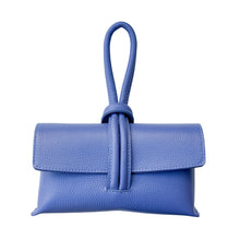 Cargar imagen en el visor de la galería, Wristlet Leather Handbag | Azure Blue
