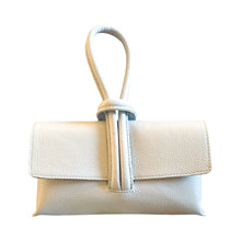 Load image into Gallery viewer, Wristlet Leather Handbag | Cool Light Blue
