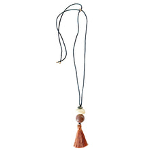 Load image into Gallery viewer, Adjustable Boho Earth Tone Cord Tassel Pendant

