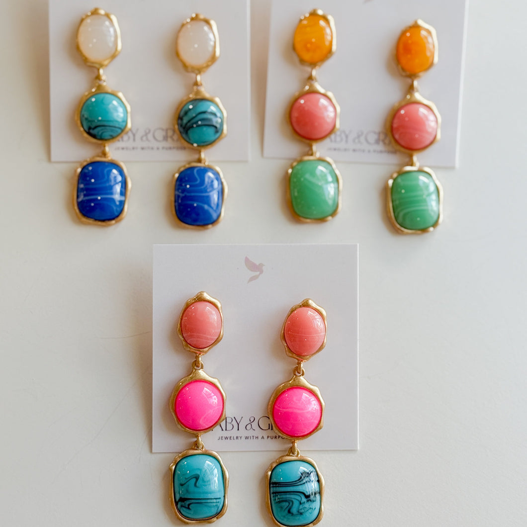 Summer Bliss Stone Earrings