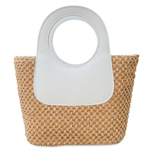 Load image into Gallery viewer, Almafi Raffia Handbag | White

