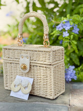 Load image into Gallery viewer, Raffia Box Handbag
