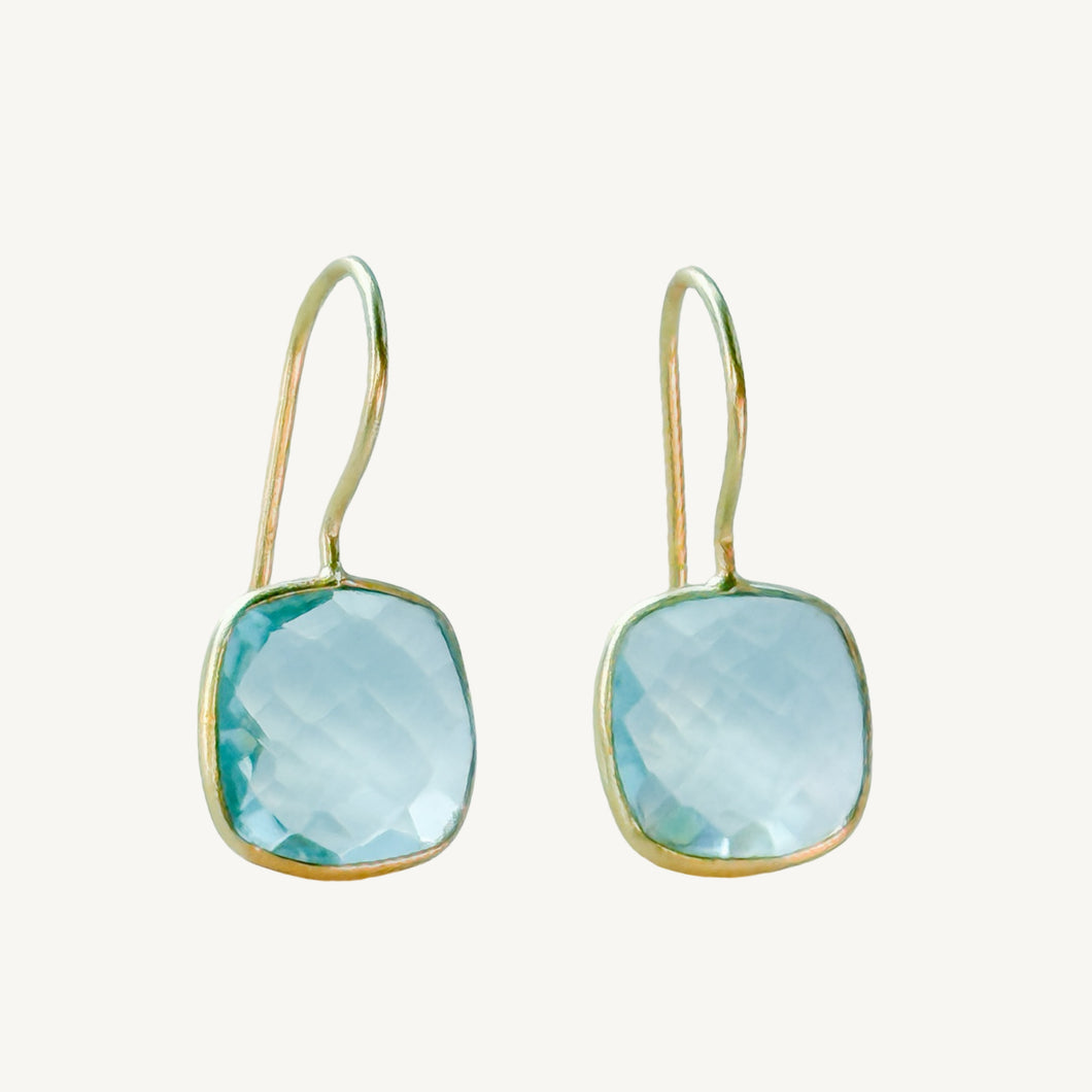 Emilia Earrings | Blue Topaz