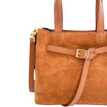 Load image into Gallery viewer, Suede Carlota Handbag | Brown

