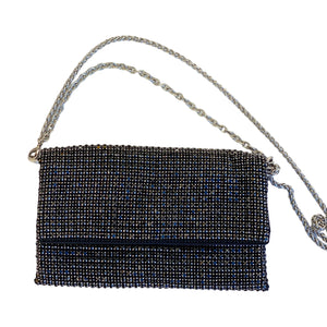 Rhinestones Clutch Handbag | Black