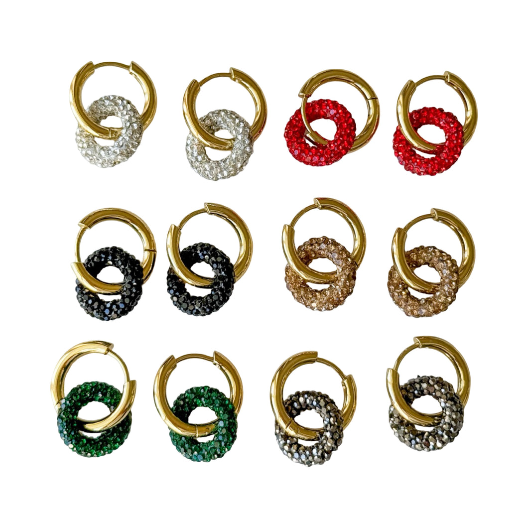 Sparkle Petite Hoop Earrings