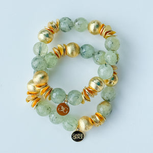 Candace Bracelet Bracelet | Prehenite | 14mm