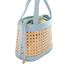Load image into Gallery viewer, Florence Oval Cane Handbag | Blue
