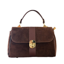 Cargar imagen en el visor de la galería, Freya Suede Top-Handle Bag | Coffee
