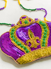 Load image into Gallery viewer, Mardi Gras Crown Small Purse
