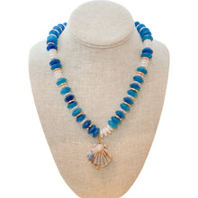 Cargar imagen en el visor de la galería, Rondelle Beads Necklace | Blue Concha
