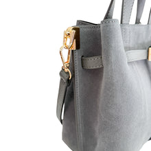 Load image into Gallery viewer, Suede Carlota Handbag | Grey
