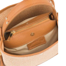 Cargar imagen en el visor de la galería, Adrianna Raffia and Leather Handbag | Ivory
