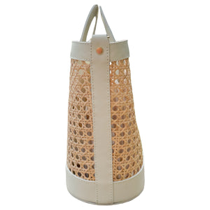 La Rochelle Cane Rattan Handbag | Ivory
