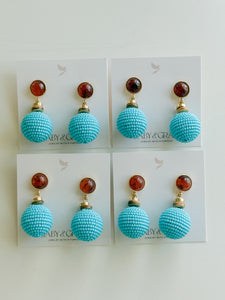 Turquoise Lantern Earrings