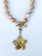 Load image into Gallery viewer, Sophie Gold Flower Pendant
