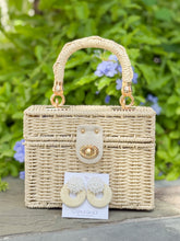 Load image into Gallery viewer, Raffia Box Handbag
