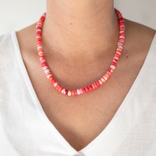 Load image into Gallery viewer, Candy Opal Necklace | Coral Sugar
