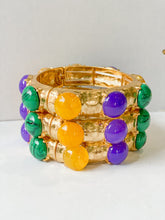 Load image into Gallery viewer, Mardi Gras Stones Bracelet
