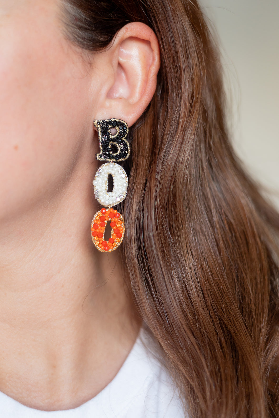 BOO Halloween Earrings