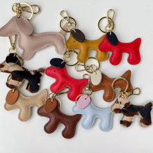 Cargar imagen en el visor de la galería, Pupi Mini Leather Dog Bag Charm &amp; Keychain

