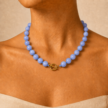 Charger l'image dans la galerie, Blue Periwinkle Beaded Necklace
