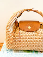 Cargar imagen en el visor de la galería, Sicily Raffia Handbag | Cognac
