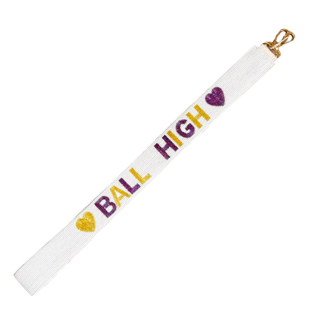 Ball High School Galveston Purse Beaded Strap