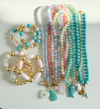 Cargar imagen en el visor de la galería, Candace Bracelet Turquoise and Fresh Water Pearls | 12mm
