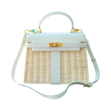 Charger l&#39;image dans la galerie, Sorrento Wicker Handbag | White - Pre-order
